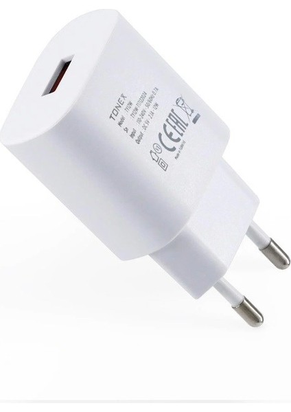 18W 3.6A Micro Turbo Başlık+Usb Hızlı Şarj Seti - M18W modelleri