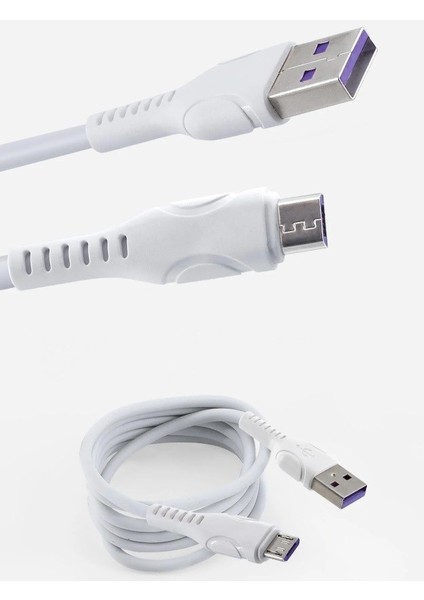 18W 3.6A Micro Turbo Başlık+Usb Hızlı Şarj Seti - M18W fırsatları