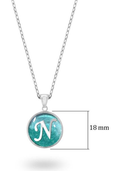 Isminize Özel Baş Harf Gümüş Kolye 925 Ayar Beyaz Renk fiyatları