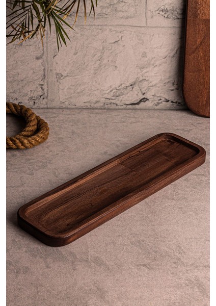 Ahşap Tepsi 4 Kare Kase Uyumlu Sunum ve Servis Için Şık Tasarım