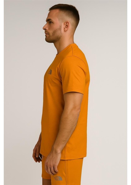 Thenortface Şort + Tshirt Takım Turuncu fiyatları