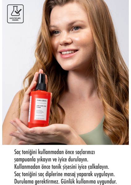Maruderm Saç Tonik | Biotin & Kafein Saç Toniği Sağlıklı Uzamaya Yardımcı 200 ml | Vegan fırsatları