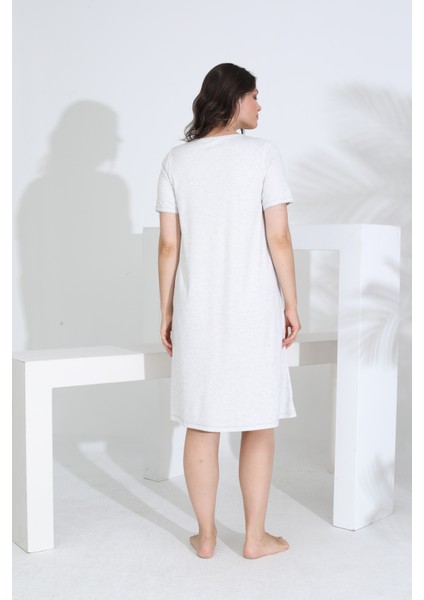 Bambu Kısa Kol Hamile Lohusa Gecelik Elbise 30280-30283 indirimleri