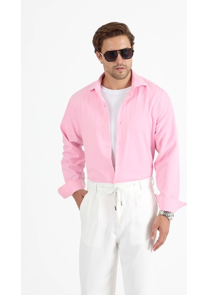 Erkek Regular Fit Pembe Gömlek fiyatları