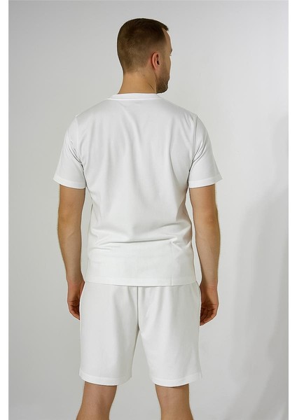 Tommy Şortlu Takım Clasic Düz Beyaz modelleri