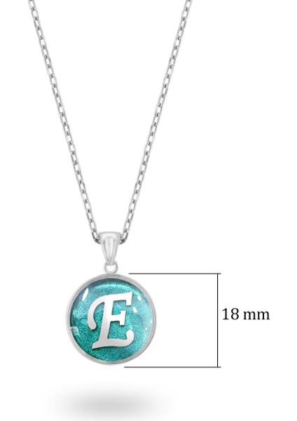 Isminize Özel Baş Harf Gümüş Kolye 925 Ayar Beyaz Renk fiyatları