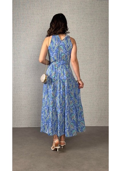 Kadın Omuzlardan Açık Boyundan Geçmeli Desenli Süprem Bluz fırsatları