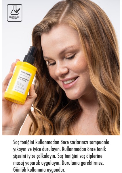 Saç Tonik | Kepeğe Karşı Etkili Saç Toniği 200 ml | Normal/yağlı Saçlar | Vegan modelleri