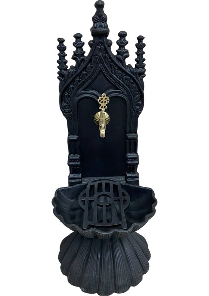 FS_906 Mat Siyah Midye Alüminyum Bahçe Çeşmesi