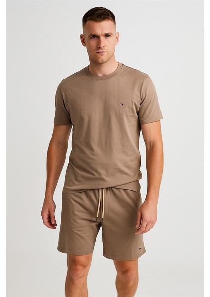 Tommy Şortlu Takım Clasic Düz Stone