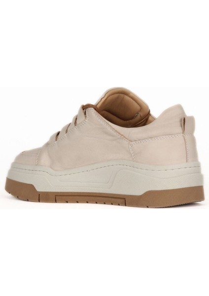 Krem Deri Kadın Spor Ayakkabı 16WA8211 16WA8211 fırsatları