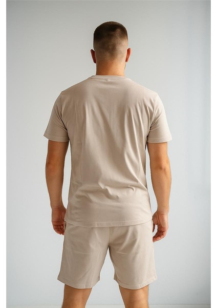 Tommy Şortlu Takım Clasic Düz Açık Bej fiyatları