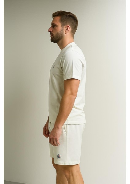 Monc Şortlu Takım Clasic Düz Beyaz fiyatları