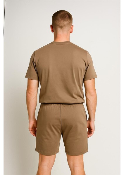 Lacco Şortlu Takım Clasic Düz Stone modelleri