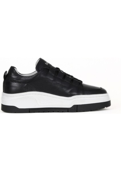 Siyah Deri Kadın Spor Ayakkabı 16WA8211 16WA8211