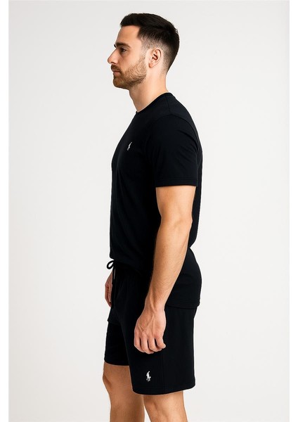 Polo Şortlu Takım Clasic Düz Siyah fiyatları
