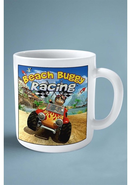 Beach Buggy Oyun Baskılı Kupa Bardak Çift Taraflı Baskı Kişiye Özel Model 1