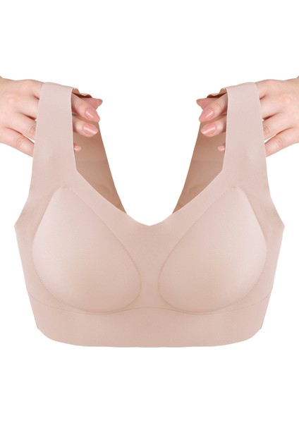 Balensiz Lazer Dikişsiz Çıkarılabilir Pedli Kalın Askılı Görünmez Sütyen