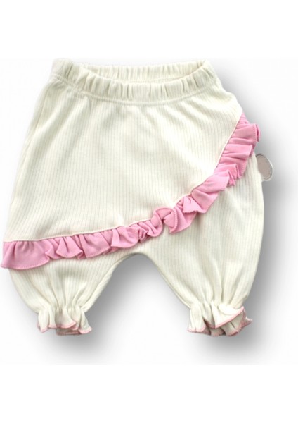 6-9 9-12 12-18 Ay Çiçek Nakışlı Roman Şalvar Bandanalı Kısa Kollu Sweat 3lü Kız Bebek Takımı Pembe modelleri