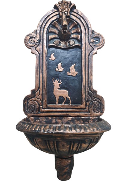 FS_902 Bakır Desenli Alüminyum Bahçe Çeşmesi