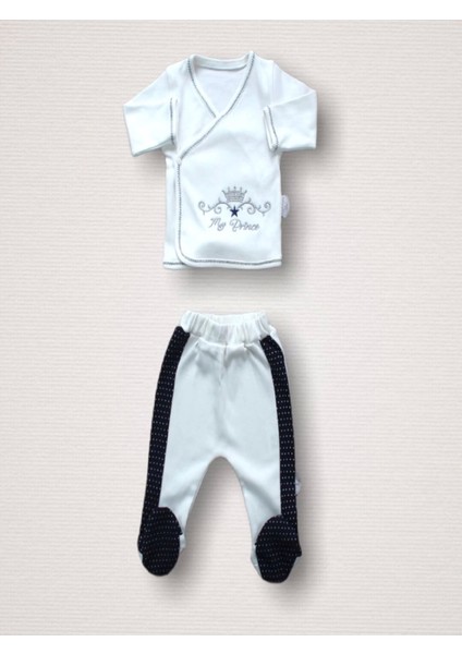 Süper Prens Nakışlı 10LU Zıbın Takımı Hastane Çıkışı Lacivert indirimleri