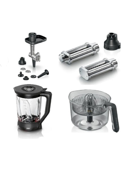 MUMS6ZS00 Serie 6 Mutfak Makinesi Uyumlu Aksesuar Tamamlama Seti 4 Lü
