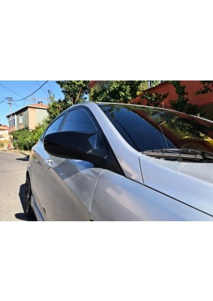 Oto Çizgi Hyundai Accent Blue Batman Yarasa Ayna Kapağı Piano Black Abs Pla