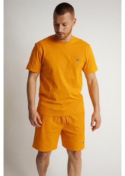 Lacco Şortlu Takım Clasic Düz Turuncu