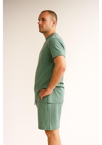 Lacco Şortlu Takım Clasic Düz Yeşil fiyatları