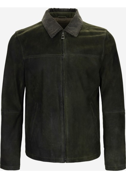 Erkek Haki Hakiki Deri Deri Mont 571 Rossı Erk Derımont Y25 Hakı Y Nubuk