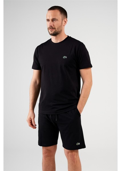 Lacco Şortlu Takım Clasic Düz Siyah