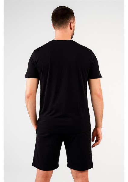 Lacco Şortlu Takım Clasic Düz Siyah modelleri