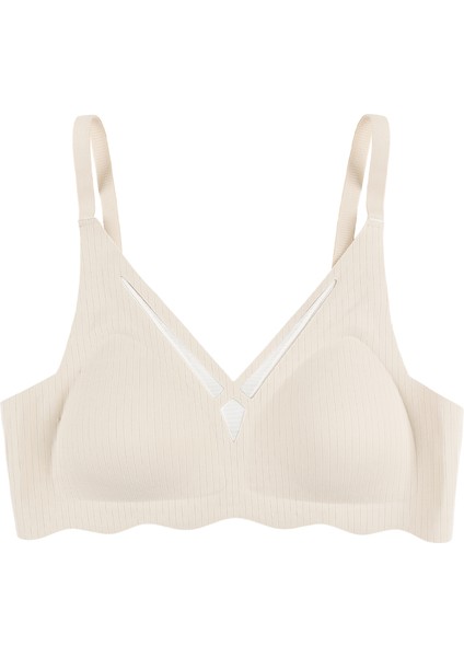 Balensiz Lazer Dikişsiz Dilim Detaylı Dekolteli Sütyen