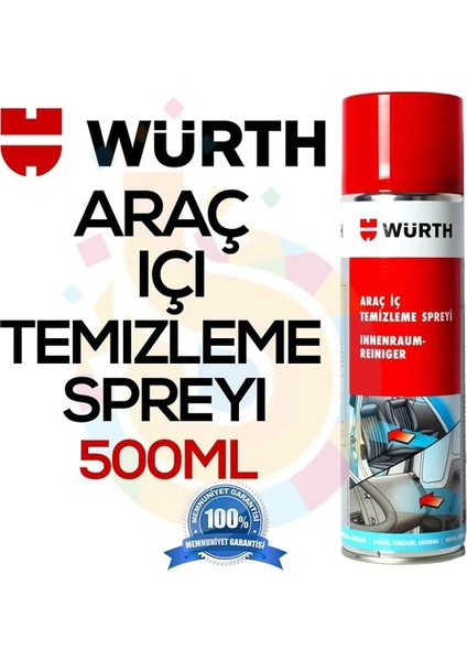 Würth Araç Içi Temizleme Spreyi 500 ml