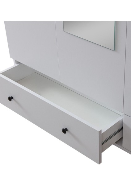 Gardırop, Bianca 3 Kapaklı Aynalı Dolap fırsatları