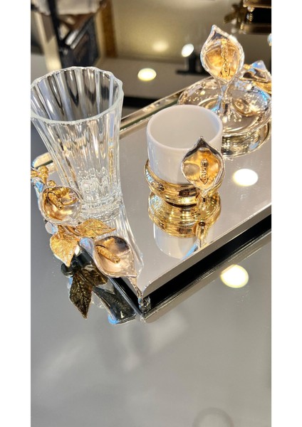 Şık Gümüş Kahve ve Fincan Tepsisi Seti, Zarif ve Kullanışlı Tasarım fiyatları