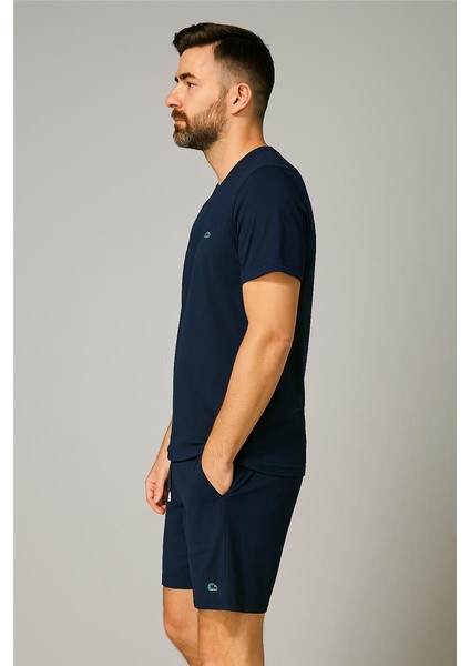 Lacco Şortlu Takım Clasic Düz Lacivert fiyatları
