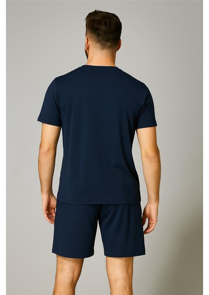 Lacco Şortlu Takım Clasic Düz Lacivert modelleri