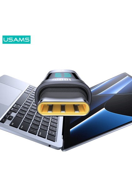 SJ682 100W Type-C Hızlı Şarj Dönüştürücüsü – Dijital Ekranlı fırsatları