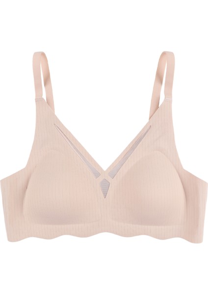 Balensiz Lazer Dikişsiz Dilim Detaylı Dekolteli Sütyen