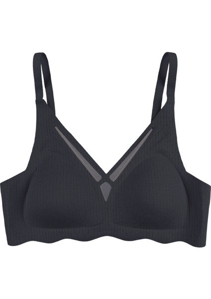 Balensiz Lazer Dikişsiz Dilim Detaylı Dekolteli Sütyen