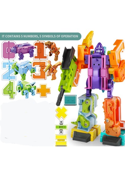 20 Adet Araya Numarası Robotlar Dönüşüm Dinozor Oyuncaklar Action Figure Deformasyon Oyuncak Boy Bebek Çocuk Yürümeye Başlayan Yapı Taşı Için (Yurt Dışından)