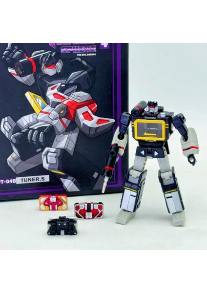 Yeni Pt-04 Siyah Soundwave PT04 PT04B Dönüşüm Bant G1 Mini Cep Savaş Ko Dx9 Action Figure Robot Oyuncaklar Noel Çocuklar Hediye (Yurt Dışından)