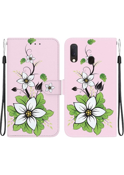 Samsung Galaxy A20E Kart Yuvaları Için Kılıf Manyetik Kapatma Kelebek Çiçek (Yurt Dışından) indirimleri