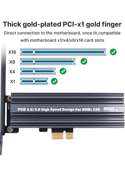 M.2 Nvme - Pcıe 4.0 X1 Adaptörü 2230/2242/2260/2280 SSD Için Arayüz Dönüştürücü Masaüstü Için Yüksek Hızlı Aktarım Genişletme Kartı (Yurt Dışından) fırsatları