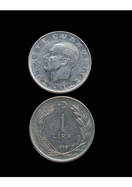 1979 1 Türk Lirası Koleksiyon Para. Koleksiyon Başlangıç Setleri. Antika Darpane Hobi .