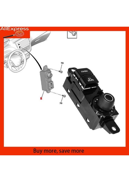 A67Z Araba Çok Fonksiyonlu Kontrol Paneli Anahtarı Menü Düğmesi 968773 Peugeot A94 208/2008 2013-2020 Dash Kontrol Switch Için Xu (Yurt Dışından)