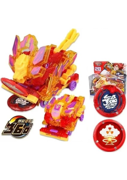 2024 Wild Violence Transformation Anime Action Figure Robot Burst Deformation Car Beast 360° Flip Capture Chip Kids Toys (Yurt Dışından)