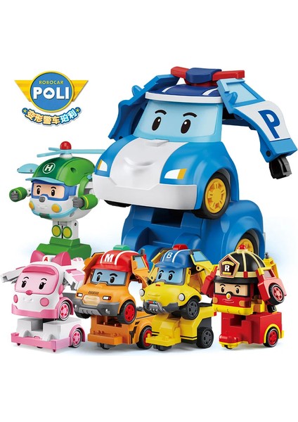 6 Adet/takım Karikatür Robocar Poli Aksiyon Figürleri Dönüşüm Anime El Deformasyon Araba Modeli Uçak Hediye Oyuncaklar Robotlar (Yurt Dışından) fiyatları