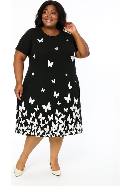 Kadın Büyük Beden Viskon Elbise fiyatları